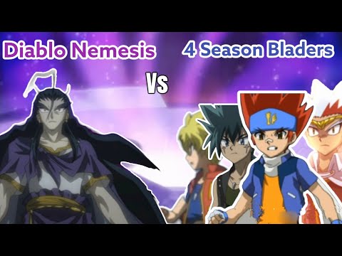 4 Season Bladers vs Nemesis | beyblade metal fury | beyblade legends lover