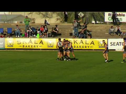 Port's Steven Summerton kicks 5 v West, Round 19, 2015