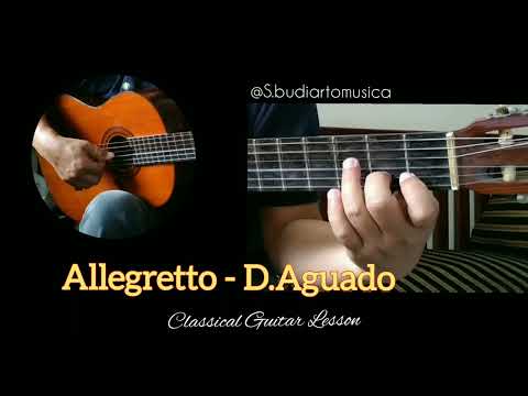 Allegretto-D.Aguado, Classical Guitar Lesson