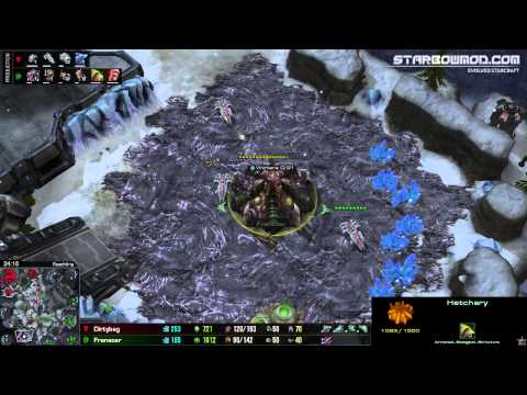 Dirtybag (t) Vs Franscar (z) - Starbow developement testmap.