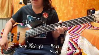 Video thumbnail for Squier Jazz Bass Deluxe Active V - Complete soundtest - No talking by Meylar López