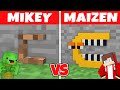 NOOB vs PRO: TINY ALPHABET LORE Build Challenge - Maizen JJ vs Mikey in Minecraft!