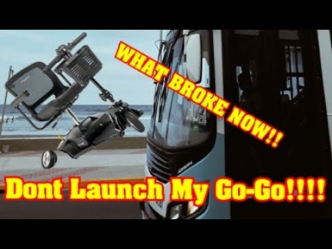 Another Pride Mobility Ultra X Repair Damage Loading on a Coach