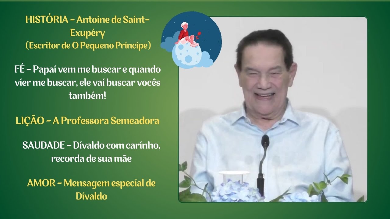 Divaldo Franco ❤️ O PEQUENO PRÍNCIPE  🤍 #mensagensdobem #omensageirodapaz