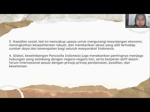 Kelompok 1 Akuntansi Reg B2 Mengidentifikasi Keseibangan Pancasila Indonésia