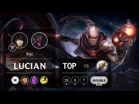 Lucian Top vs Kayle - KR Challenger Patch 9.21