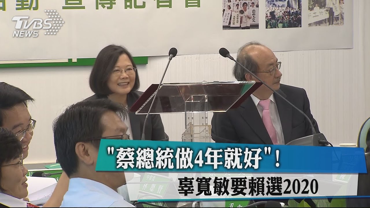 「蔡總統做4年就好!」 辜寬敏要賴揆選2020