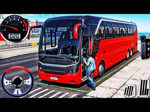 Real City Bus Driving 3D Euro Coach Bus Simulator Android Gameplay #1