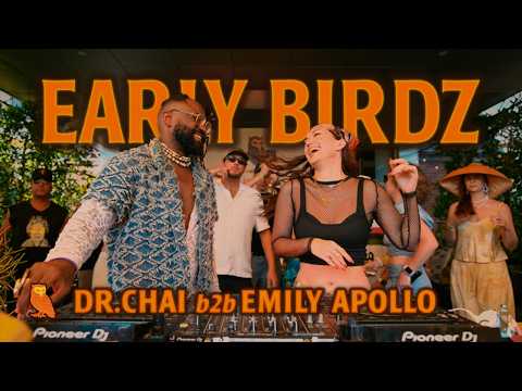 Sunrise Afro House at Early Birdz Coffee Rave | DR. CHAII b2b EMILY APOLLO