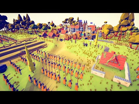 200x SPANISH ARMY SIEGE ENEMY CITY - Totally Accurate Battle Simulator TABS