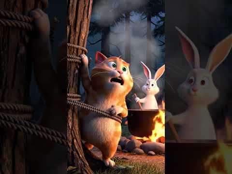 Rabbit's Revenge Dark Forest Thriller  Cat vs Rabbit Horror Story  Noir Animation Short