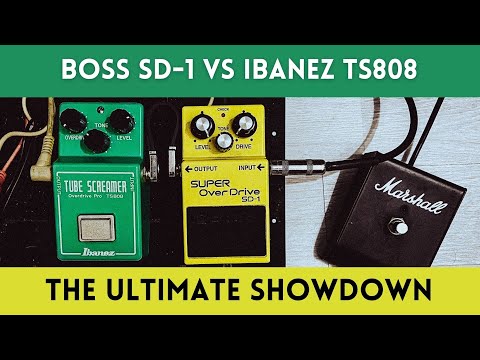 Boss SD-1 vs Ibanez TS808 Tube Screamer | The Ultimate Review