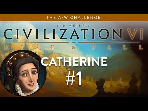 Let's Play Civilization 6: Rise and Fall - Deity - Catherine part 1
