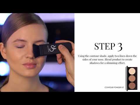 Golden Rose Contour Powder Kit Application