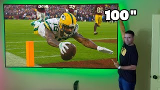 HUGE! Hisense 100" U6 MiniLED 4K TV. Biggest TV I Have Tried!