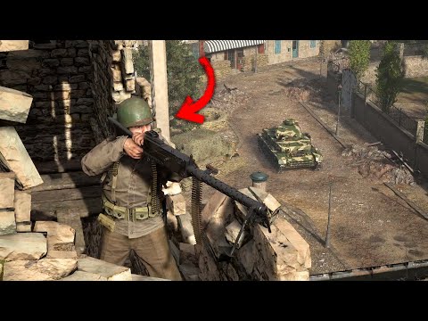 MG Defends From Church Tower In Hell Let Loose