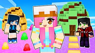 We built a CANDY Mansion in Minecraft!