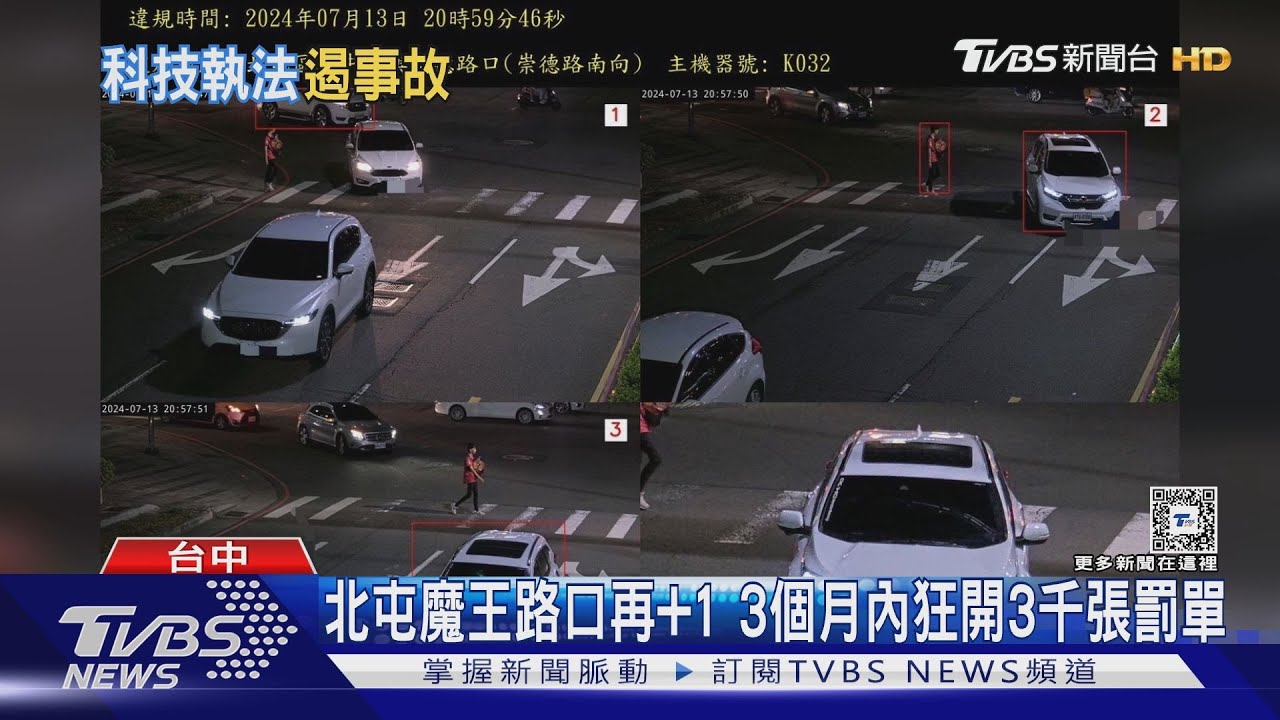 北屯魔王路口再+1　3個月內狂開3千張罰單
