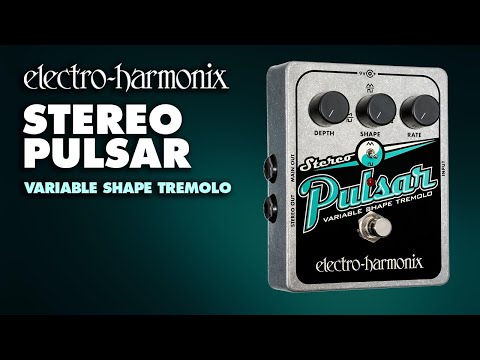 Electro-Harmonix Stereo Pulsar Variable Shape Analog Tremolo guitar effects pedal image 2