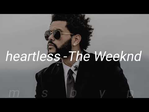 heartless -The Weeknd (sped up+pitched+lyrics) said I'm heartless...