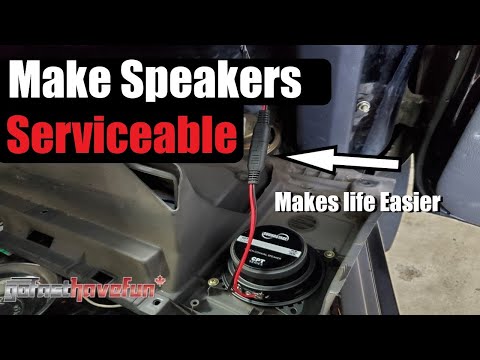 How To Wire & Connect Car Audio Speakers Easy and make them Serviceable  | AnthonyJ350