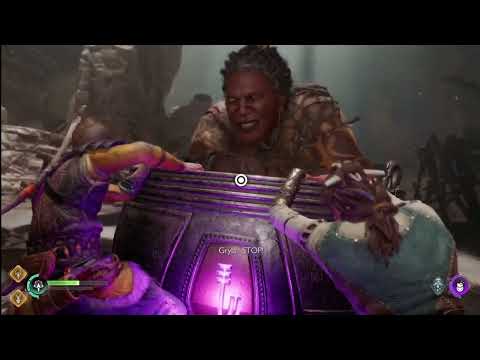 How To Defeat Gryla The Giant Boss Fight (Angrboda Grandmother) - God of War Ragnarok