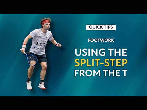 Squash Tips: Using The Split Step From The T | Footwork | With Lee Drew