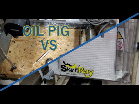 Okuma Lathe (Oil Pig) VS SkimRay oil skimmer