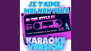 Ameritz Audio Karaoke - Je T'aime...Moi Non Plus  [Karaoke Version] video