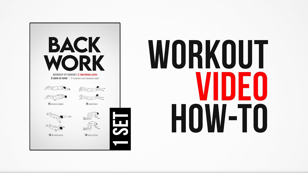 Back Work Workout [ How-To ] [ One Set ] by #DAREBEE