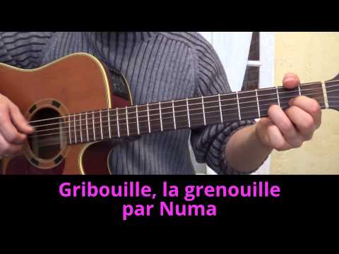 Gribouille la grenouille (François Vanhove﻿) Comptine reprise guitare / cover 10 jours sans maman
