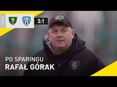 Trener Rafał Górak po sparingu GKS Katowice - LKS Goczałkowice-Zdrój 3:1 (29.01.2022)