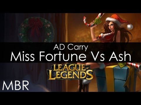 League of Legends - Miss Fortune AD Carry Vs. Ashe Gameplay - April 2013 - HD