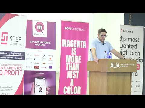 The speech of Sergey Muradyan during BarCamp 2021