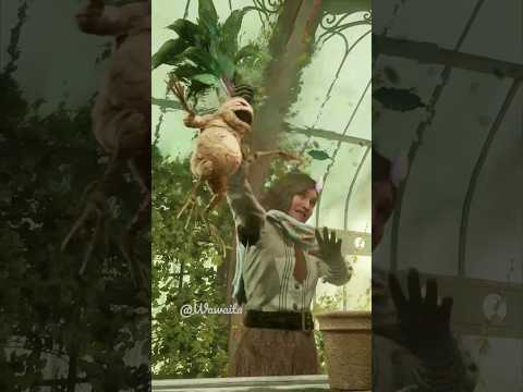 The plant cries like a baby 😂 #gameplay #ps5 #hogwartslegacy #shorts #mandrake