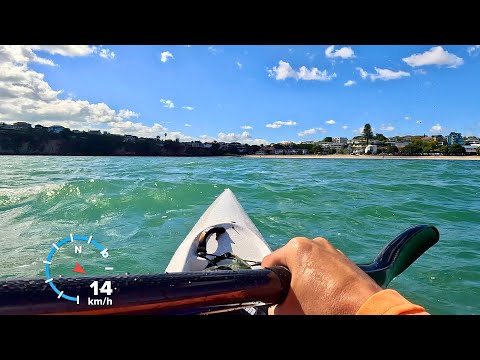 Paddling the Fennix XTS surfski
