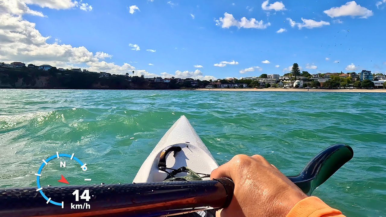 Paddling the Fennix XTS surfski