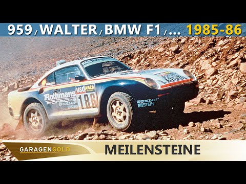 Meilensteine - 1985 - 1986 - Porsche 959, Rallye-Walter auf Audi, BMW F1 Turbo uvm. | Garagengold