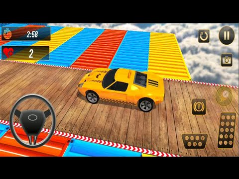 Real Taxi Car Stunts 3D: Impossible Ramp Car Stunt - Android GamePlay -  Car Stunt Games Android #5