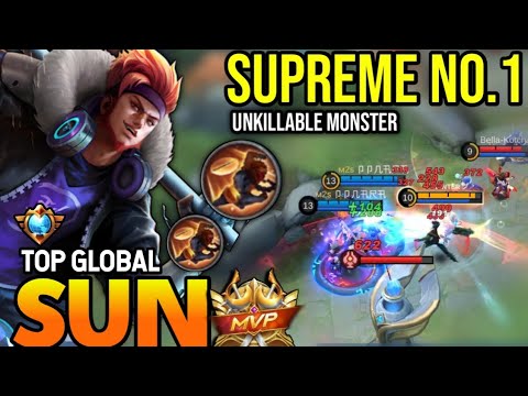 SUN BEST BUILD 2023 | TOP GLOBAL SUN GAMEPLAY | MOBILE LEGENDS✓