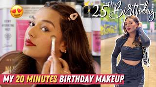 My 20 mins Birthday Makeup Tutorial in HINDI | Makeup for Oily Skin | Sarah Sarosh