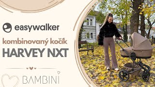Easywalker Set XL kočárek kombinovaný Harvey NXT s příslušenstvím Ukázka nového Easywalker Harvey NXT