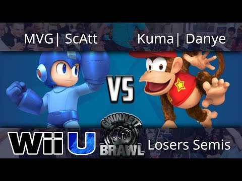 Gwinnett Brawl July 2018 -  MVG| ScAtt (Megaman) vs  Kuma| Danye(Diddy) - Smash 4 Losers Semis
