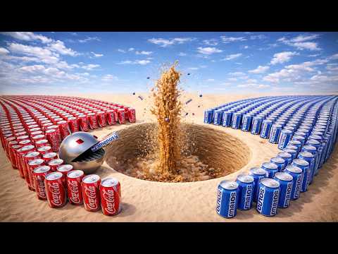 🤖🟡Robot Pacman Giant Soda Challenge🥤💥