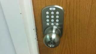 How to unlock an electronic combination lock on a door