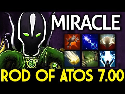 Miracle- DOTA 2 Patch 7.00 [Rubick] Crazy with Rod of Atos