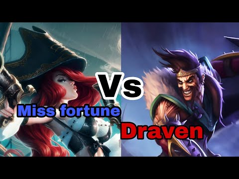 Draven vs miss fortune best moment gameplay || adc game