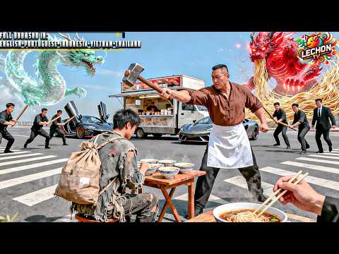 Filthy Beggar Eating Street Noodles Is Mocked By The Owner—Not Knowing He’s A Hidden War God