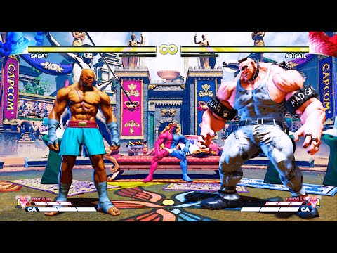Classic Sagat vs Abigail (Hardest) Street Fighter 5. | EPIC FIGHT