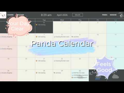 Panda Calendar